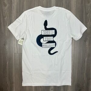 Inner Thoughts Shed the BS Snake Tee‎ with Blue Fade Detail - SIZE M